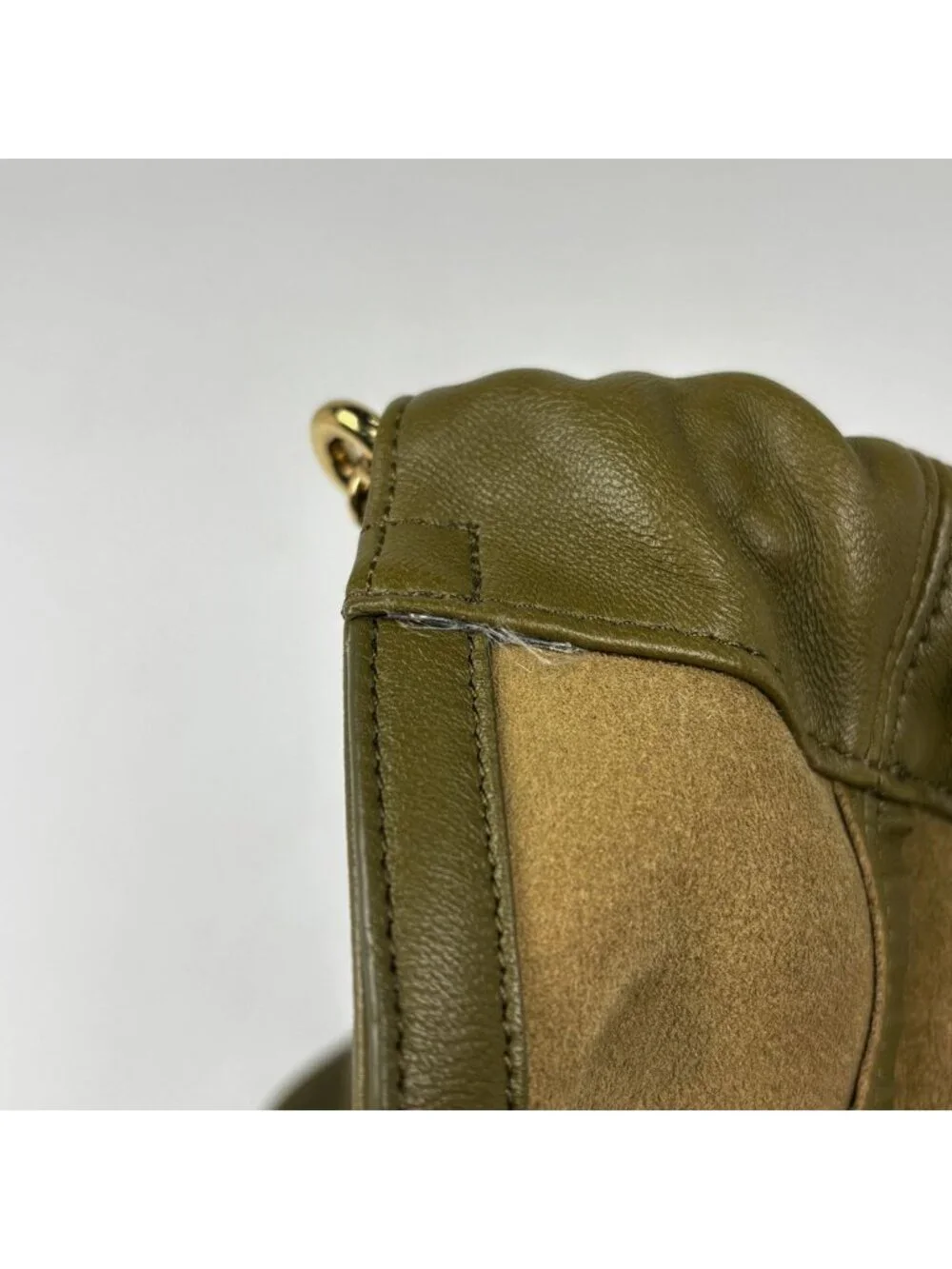 Loewe Shoulder Bag Squeeze Small Anagram Leather Green